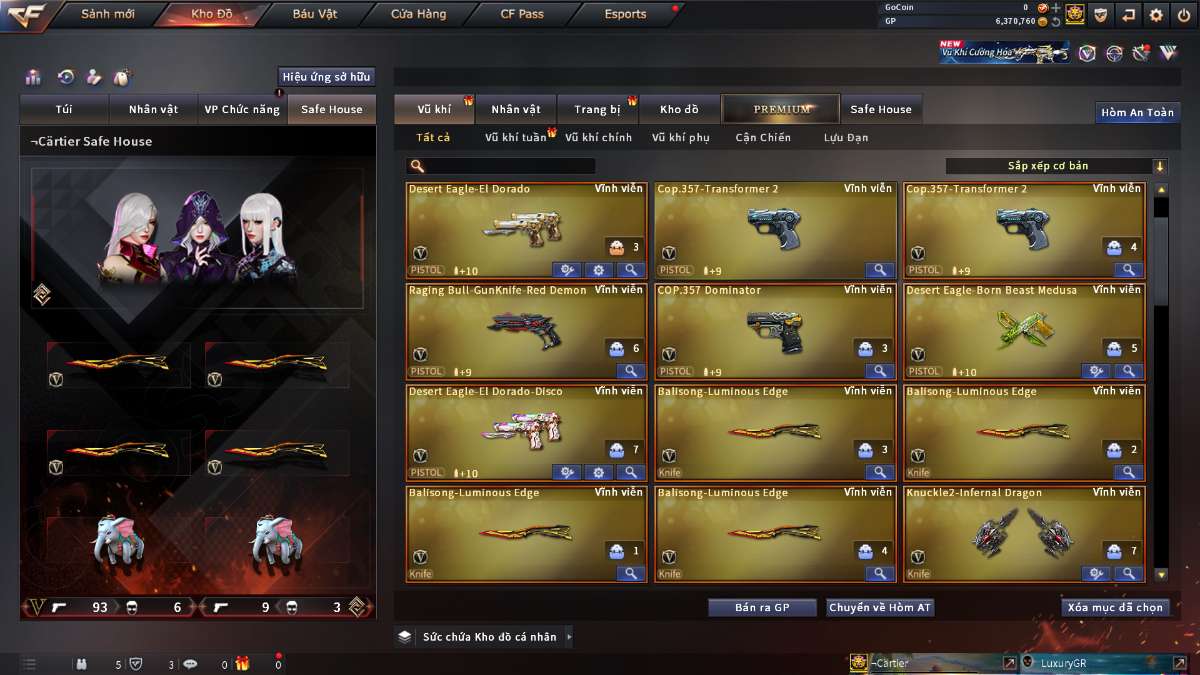 shop acc cf uy tin gia re